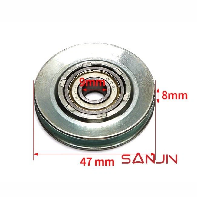 ThyssenKrupp Elevator S400 landing door wire rope wheel